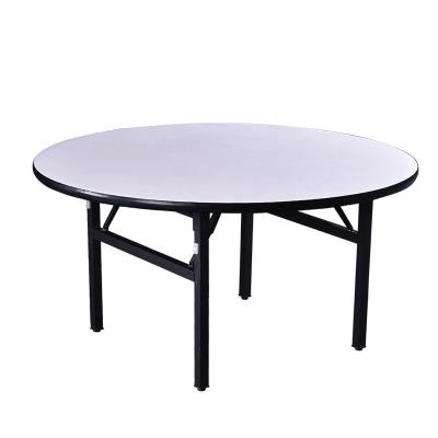 China 72 Inch Modern Metal High Quality Folding Plywood Cheap Used Hotel Banquet Tables for sale