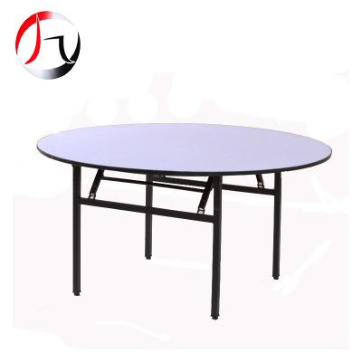 China PVC Round Table Solid Wood Outdoor Table Folding Banquet Wedding Table for sale