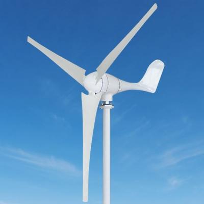 China Nylon Fiber 400w 600w 1000w 2000w 3000w Vertical Wind Turbine 3 Phase 3 Blades 12v 24v 48V 96V Coreless Vertical Wind Generator for sale