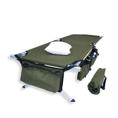 China Camping goods promotion outdoor sports bed high-grade aluminum adult folding high-grade aluminum bed for sale