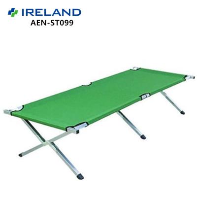 China CE Modern Adjustable Folding Camping Bed ISO High Quality Aluminum Easy Grip Military Wood For Camping Bed Wooden High Quality Aluminum 92*19*11cm for sale