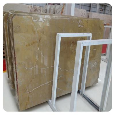 China Flooring Alabaster Marble Tile Stone Slab Tech Support Modern Yellow Marble Cutting for sale