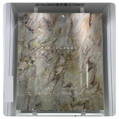 China Modern luxury decoration spring night cloud material beige yellow stone for sale