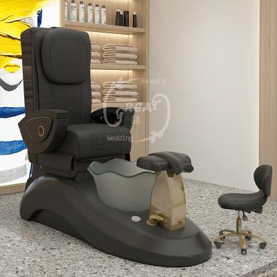 China New Modern Luxury Foot Spa Salon Beauty Pedicure Bench No Plumbing Pedicure Chair for sale