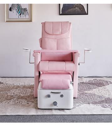 China Factory wholesale cheap price hot pink pedicure massage spa chair Foshan big pedicure massage chair with led light for sale