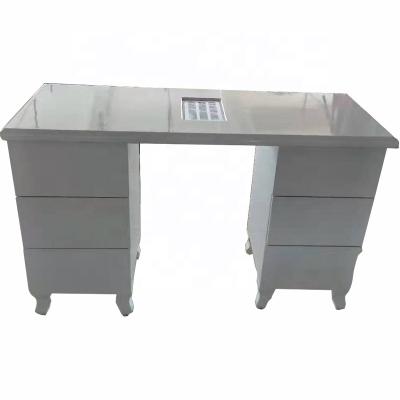 China Fashionable Wholesale Salon Furniture Nail Manicure Station Tables With Fan For Sale for sale