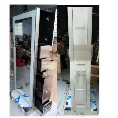 China Foshan big factory hot sale modern cheap hot double sided styling mirror hair salon mirror station for sale