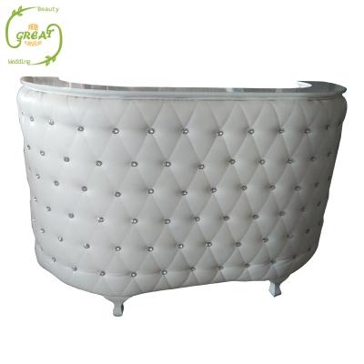 China Foshan White Factory Hot Sale Large White Cheap Reception Desk/Modern Reception/Living Room Reception for sale