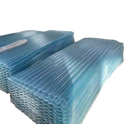 China Modern Waterproof Transparent Corrugated Plastic Roofing Plastic Panel FRP Tile for sale