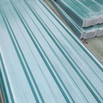 China Modern Clear Plastic Corrugated Roofing Transparent Plastic Panel FRP Tile For Home for sale