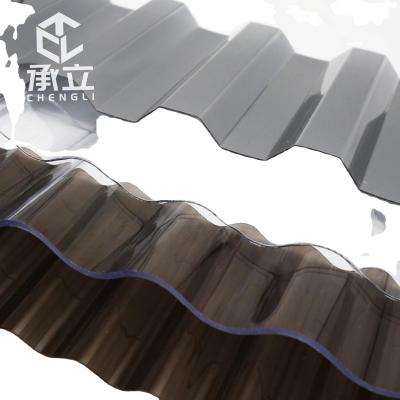 China Modern High Quality Transparent Roof Tile Homes Build Polycarbonate Material Flexible Waterproof Roof Tile for sale