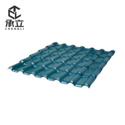 China Contemporary Good Quality Fire Resistant And High Temperature Corrugated Synthetic Resin Tile For Home for sale