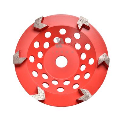 China 250mm Aluminum Cutter Diamond Floor Metal Concrete Abrasive Granite Ceramic Grinding Wheel Rubber Clad Wheel for sale