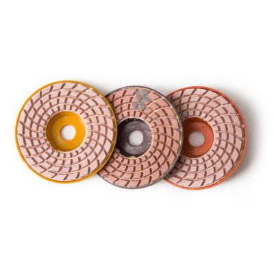 China Granite Polishing Diamond Polishing Pads for Wet/Dry Granite Concrete Marble Polishing 4 Inch for sale