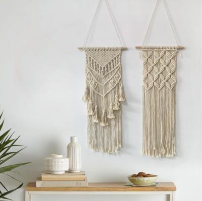 China 100% Large Handmade Wholesale Handmade Wall Hangings Art Tapestry Wall Decoration Boho Macrame for sale