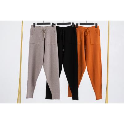 China Custom high level QUICK DRY cotton premium soft heat knitted pants office ladies for sale