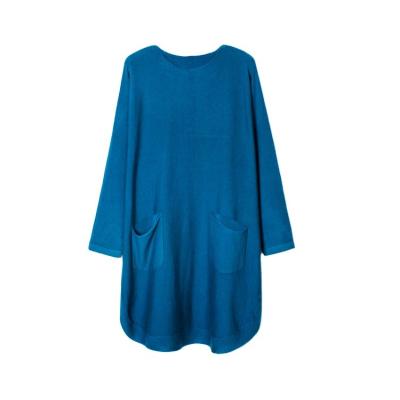 China Excellent Quality QUICK DRY Women Long Plus Sized Sweater Dress For Ladies for sale