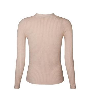 China Breathable V-Neck Button Knitwear Long Sleeve Women Sweater for sale