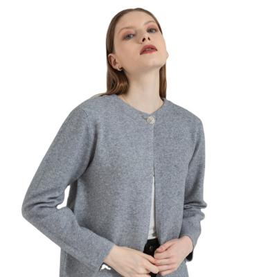 China Wholesale Woolen QUICK DRY Ladies Winter Elegant Knitted Short Cardigan Tops Women for sale