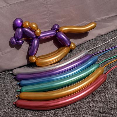 China New Brithday /WeedingParty Decor Balloon Metal / Gifts Metal Strips Variety Shaped Balloons, 260 Magic Balloons, Metal Magic Baloons 100pcs/bag for sale