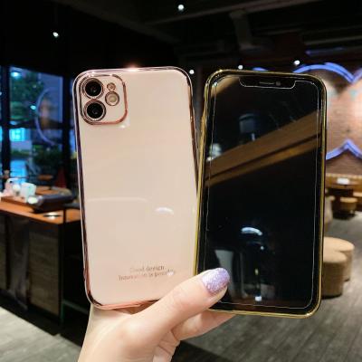 China Shock Proof Phone Case Back Plating TPU Phone Case For iPhone 11 Back Cover Cell Phone Case For iPhone XS Max 6 7/8 Plus for sale