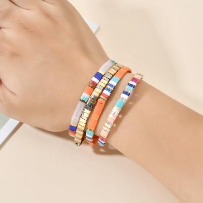 China BOHEMIA Factory Price Wholesale Boho Jewelry Colorful Tila Bangle Tila Bangle Enamel Bracelets Women for sale