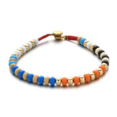 China Cute BOHEMIA Fashion Jewelry Boho Bracelet Beads Bracelets For Women Trendy Statement Colorful Round Beaded Bracelet Handmade for sale