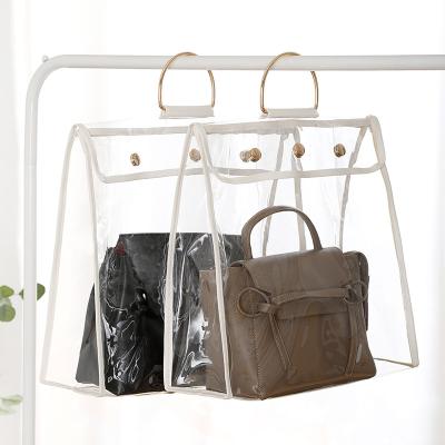 China NATIONAL Dustproof Transparent PVC Storage Hanging Wardrobe Organizers Bag for sale