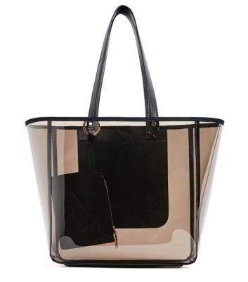 China Clear PVC NATIONAL Tote Bag With Inside Pocket for sale