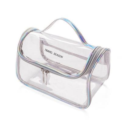 China NATIONAL Summer Transparent PVC Cosmetic Bag For Women for sale