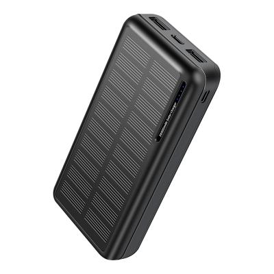 China Portable Solar Power Bank 30000 Mah Solar Powered Mobile Phone Solar Panel Charging Charger Power Bank for sale