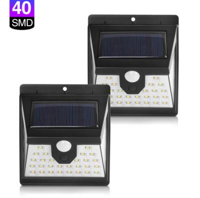 China Best Selling 40 LED Garden Advance Sun Powered Solar Led Wall Mounted Outdoor Garden Lights For Home for sale