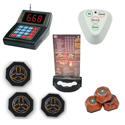 China Wireless Restaurant Table Intervention Button Pager, Restaurant Paging System, Waiter Calling System for sale