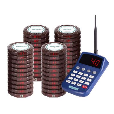 China Restaurnts Restaurant Coaster Pager Hotel Guest Wireless Pager Waiter Call BELL Paging Queuing System for sale