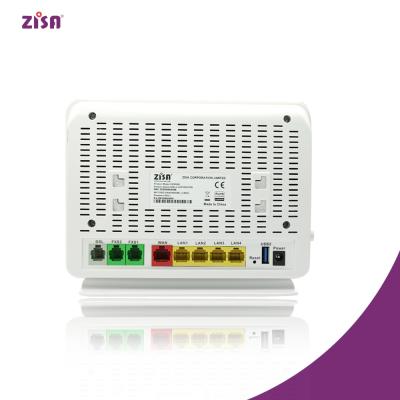 China FTTH Broadband System ZISA V800VWL VDSL2 VOIP Router 2 CPE Solution for sale