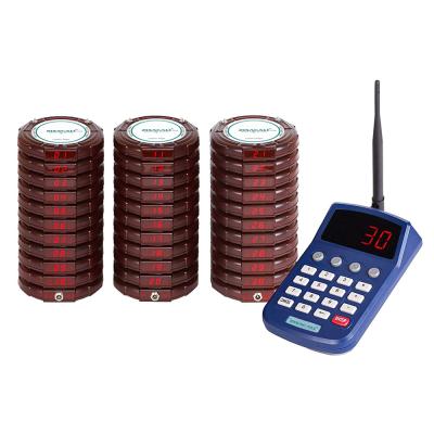 China High Quality Guest Paging Restaurnts Hotel Calling System Tail Restaurant Coaster Wireless Pagers for sale