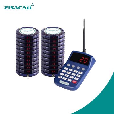 China restaurant cafe ZISACALL fast food suit paging system/queue radio calling system for sale