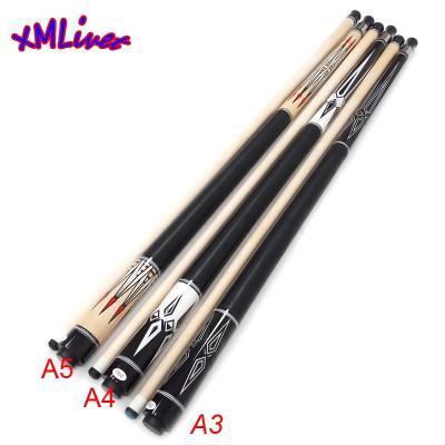 China Cheap xmlivet 58inch 2pcs Maple Snooker Cue Sticks Wholesales Wood Billiard/Billiard Cue/Billiards/Billiards Carom Cues Sets Very Straight Cue Shaft for sale