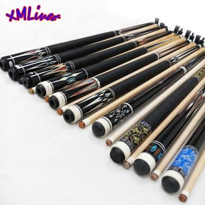 China snooker cue/snooker cue/xmlivet carom cues customize maple economical wood snooker cue sticks wholesales colorful decal billiards cues for sale