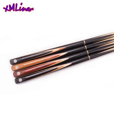 China Pool cue cue xmlivet9.5mm snooker/billiard cue sticks 3/4 common with four sides inlay 1pc cue high quality for sale