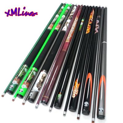 China xmlivet snooker cue/snooker cue/colorful carbon snooker cue sets 9.5mm billiards snooker cue sticks wholesales for sale