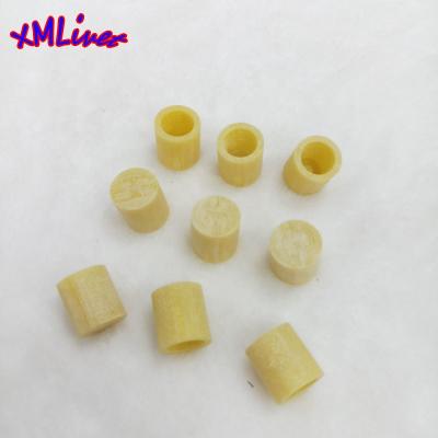 China Group of Ten yellow color Group of Ten 14mm pop up and cutoff cue tips 14*9.6*15mm pool cue tips wholesale for sale