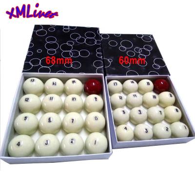 China PE xmlivet Complete Russian Cue Balls Set Pool Game Resin Billiards Balls 60mm/68mm For Russian Billiards for sale