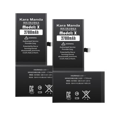 China Wholesale Original Mobile Phone Factory Phone Battery For iPhone Replacement Battery For iPhone X Battery 2780mAh Capacity for sale