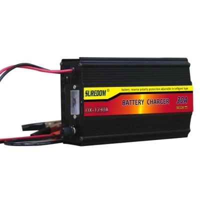 China Suredom High Capacity 12V 24V 22V 110V 220V 30A Standard Car Battery / Home Lithium Battery Charger for sale