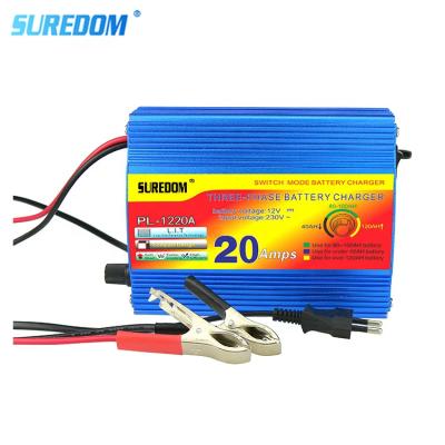 China Portable Universal Standard Battery 20A 12V 220V Battery Charger Solar Auto Inverter With Battery Charger for sale