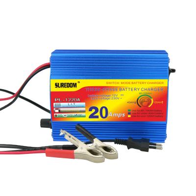 China Standard Battery Car Battery Charger 20A 12 Volt 24V Auto Battery Charger For Lead Acid Battery for sale