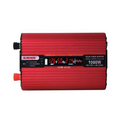 China Solar System/Car Power Inverter 1000w Inverter Car/Home/Business Laptop LCD 12 V to 220 Velectric Converter with USB Function for sale