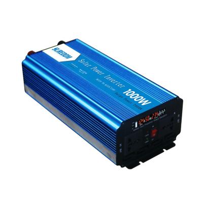 China Motor 1000W Inverter DC12V 24V 48V to AC110V 240V Pure Sine Wave Inverter with LCD Display for sale