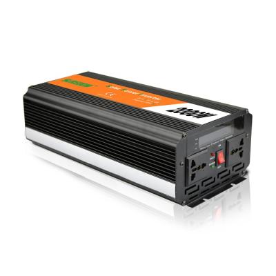 China Factory Wholesale 2000w DC12v /AC 220v High Capacity Power Inverter Modified Sine Wave 320*160*100mm for sale